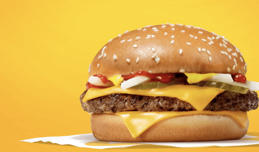 Mc Donalds hamburger, quarter pounder, big mac and double cheese Food Styling by Luisa Chiddo